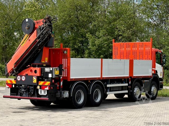 Gru montata su autocarro SCANIA P 410*PRITSCHE 7,30m* PK 34002 - SH F + FUNK/8x4