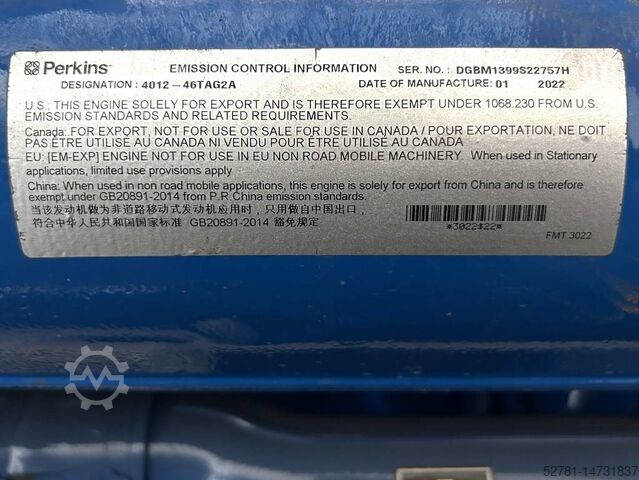 Aggregat FG Wilson P1650-1 -1.650 kVA Open Genset - DPX-16030-O