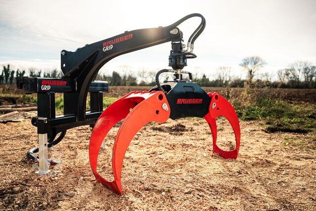 Houttangen, houthaktangen voor trekkeraanbouw Brugger Grip 130 Rückezange, Forstzange