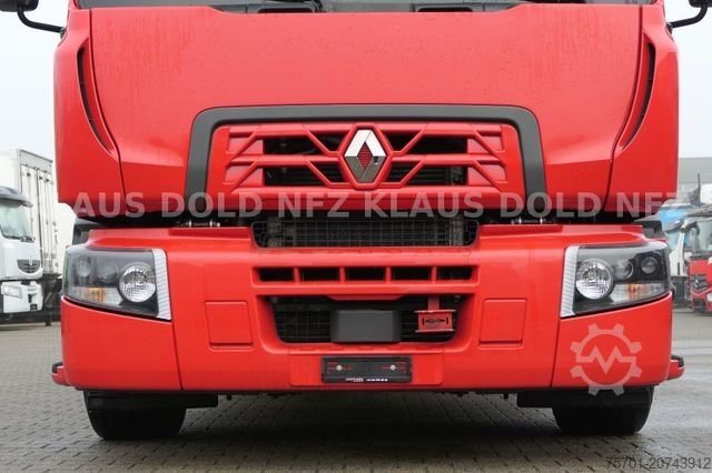 Camião plataforma com lona RENAULT DWide 18.320 Pritsche Plane Vollluft XL-Tank LBW