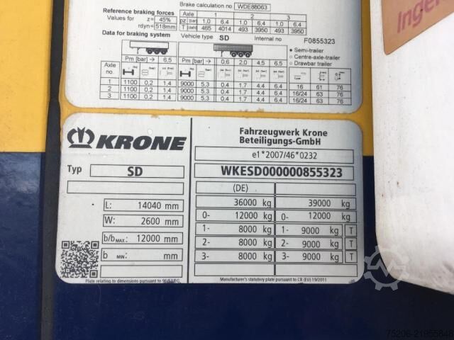 Semirimorchio frigorifero Krone Cool Liner Duoplex Steel Standard
