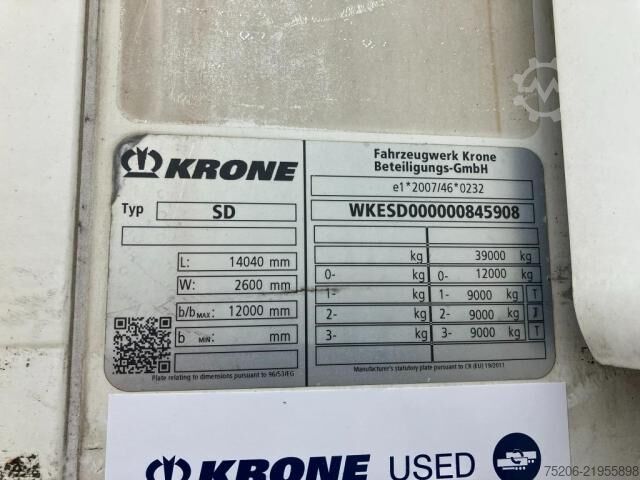 Semirimorchio frigorifero Krone Cool Liner Duoplex Steel Standard