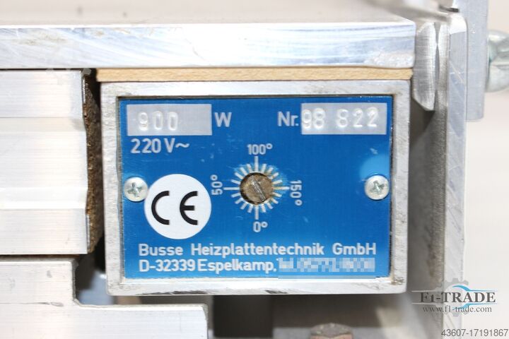 Heizplatte / Verwarmingsplaat Busse HPT 900W