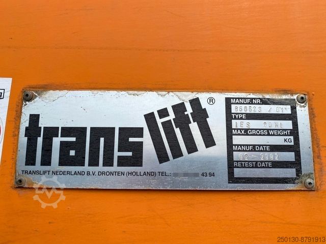 Kanca kasalı yük kamyonu (roll-off) Translift IES 20NL Abrollmüllcontainer