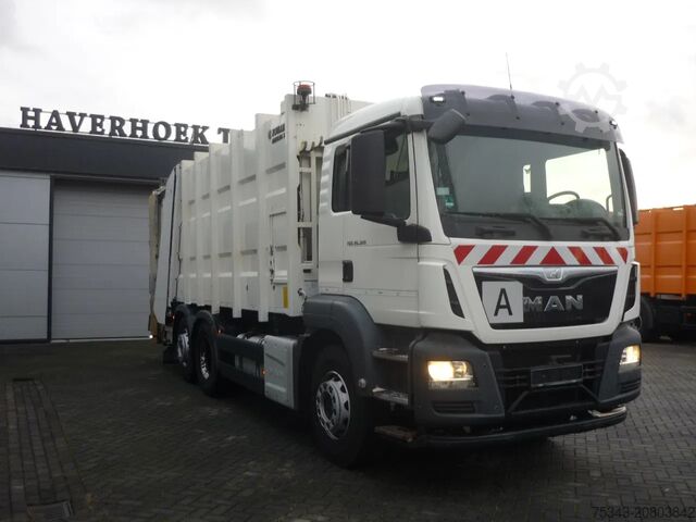 Vuilniswagen MAN TGS 26.320 6x2-4 euro 6 Garbage box Zoeller Med...
