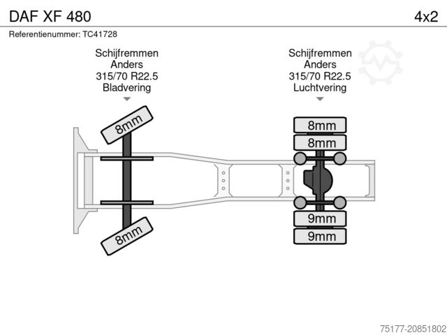 MTS standard DAF XF Euro6 480