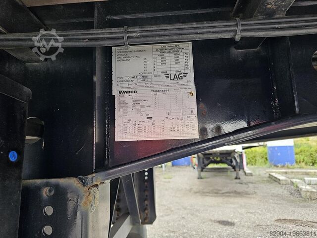 2010 LAG 0-3-GT 50| Nederlandse oplegger | Stuuras | BPW schijfremmen | APK/TÜV tot 18-03-2026. LAG 0-3-GT 50| DUTCH TRAILER | STEERING AXLE |BPW D...