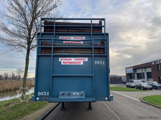 Flatbed Haan 45 T Heavy Duty / Rungen-Potholes /BPW / 2x Lif...