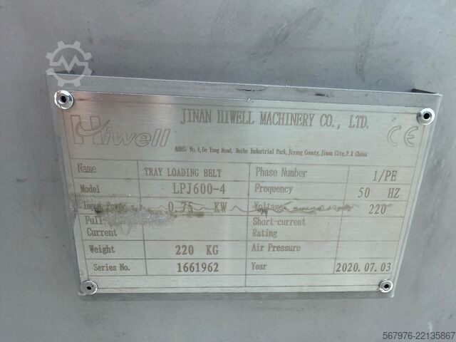 Dopravník Jinan Hiwell Machinery Co. Ltd LPJ600-4 Ethercat Servo-Driven Conveyor