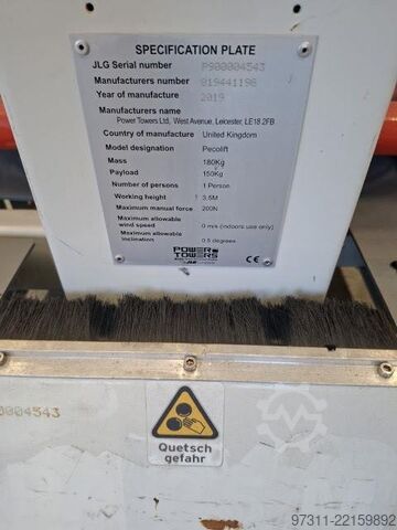 Plataforma elevadora Power TOWERS PECOLIFT