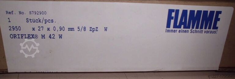 Metallbandsägeblatt 2950 x 27 x 0,9 mm 5/8 Flamme Oriflex M42 W