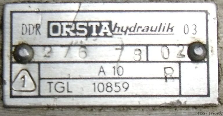 Bomba hidráulica dupla Orsta Hydraulik C10-3R TGL10859