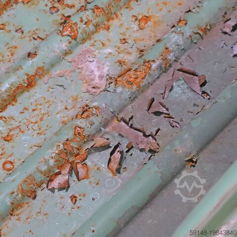 Gebruikte Stapelbak staal stapelbaar 4 hijsogen L:1260,B:1080,H:1050mm groen. 890ltr Kruizinga 98-7431GB