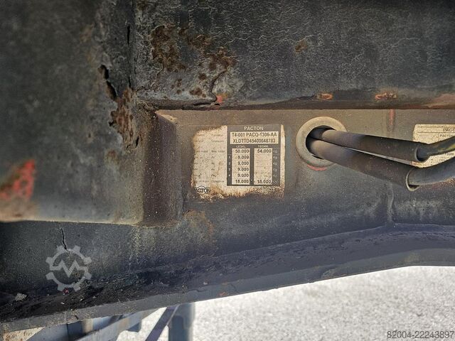 Plate-forme PACTON t4-001 / 4 AXLE TRAILER /2 LIFT AXLES /2 STEERI...