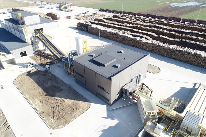 Spaanplaat productiemachine Pallmann Chipping line Drum Chipper PHT 850x1250