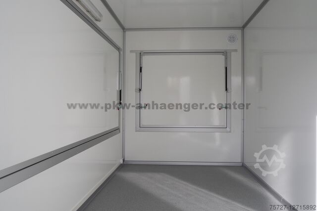 Salgstrailer Verkaufsanhänger SellerH-XLT 2500kg 420x200x230cm 2x Klappe Planendreieck Hochlader