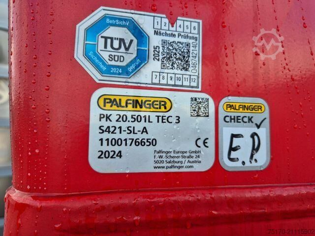 Plattformanhänger MAN TGS 26.470 6x2-4 LL Baustoff Palfinger PK20.501L