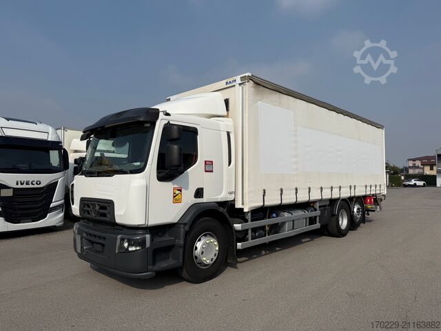 Flatbed truck with tarp Renault D 26