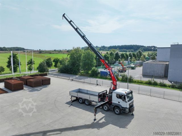 Vrachtauto met open laadbak MAN MAN 35.470 8x2 Kran F710 RA2.26