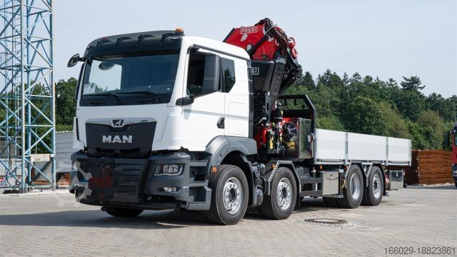 Vrachtauto met open laadbak MAN MAN 35.470 8x2 Kran F710 RA2.26