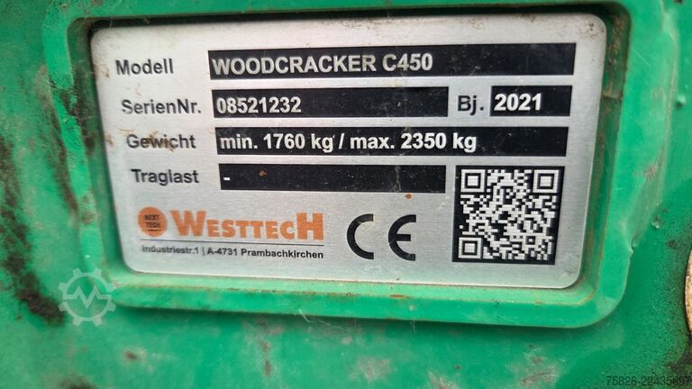 Diğer WesttecH Westtech Woodcracker C450 Tiltator 2021