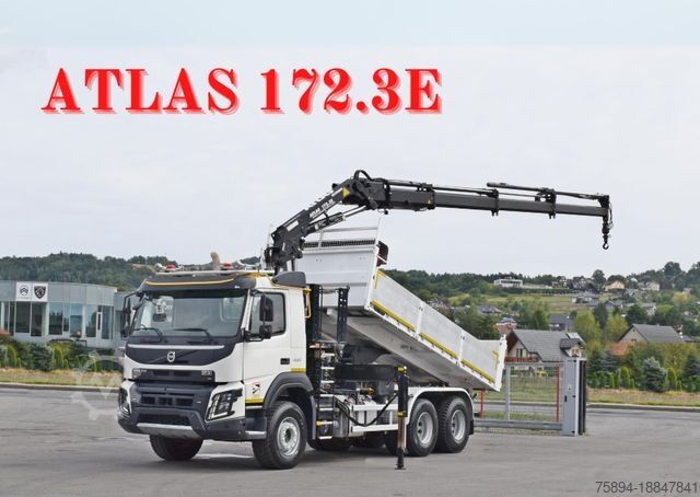 Sklápěcí vůz VOLVO FMX 460 Kipper 5,40m *ATLAS 172.3E/FUNK *6x4