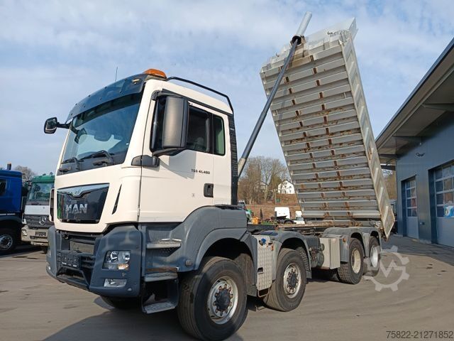 Basculantă MAN TGS 41.480 / 8x6 / 41ton / full Steel / manual