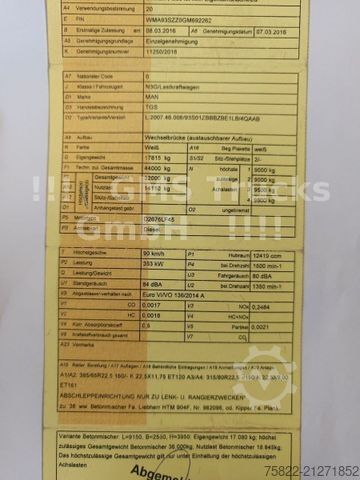 Basculantă MAN TGS 41.480 / 8x6 / 41ton / full Steel / manual