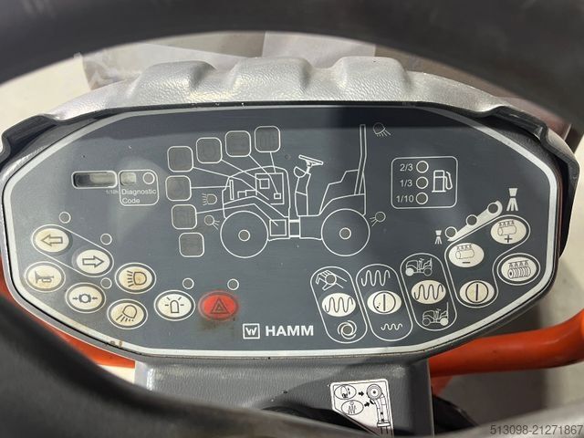 Rodillo de tambor único HAMM TANDEM WALZE / ROLLER HD 8 VV KUBOTA KNICKGELENK