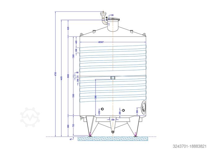 Depósito acero inoxidable 316L - 15100L ARSILAC