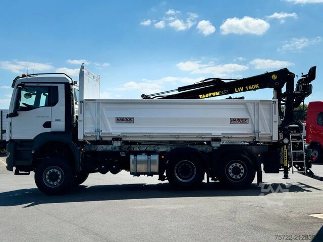 Darus billenőplatós teherautó MAN TGS 28.440 6x4-4 BL 2-Seitenkipper Recycling Kran