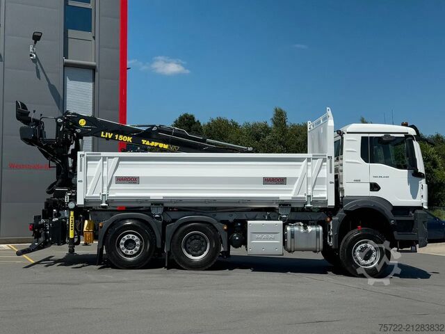 Darus billenőplatós teherautó MAN TGS 28.440 6x4-4 BL 2-Seitenkipper Recycling Kran