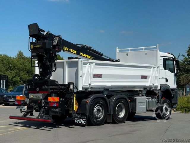 Darus billenőplatós teherautó MAN TGS 28.440 6x4-4 BL 2-Seitenkipper Recycling Kran