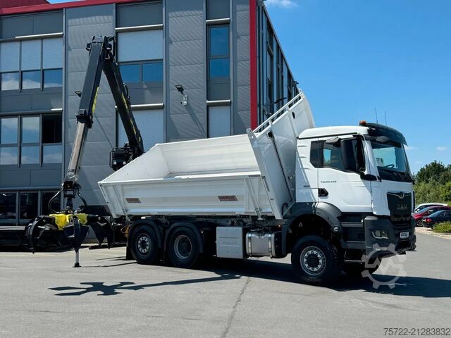 Darus billenőplatós teherautó MAN TGS 28.440 6x4-4 BL 2-Seitenkipper Recycling Kran