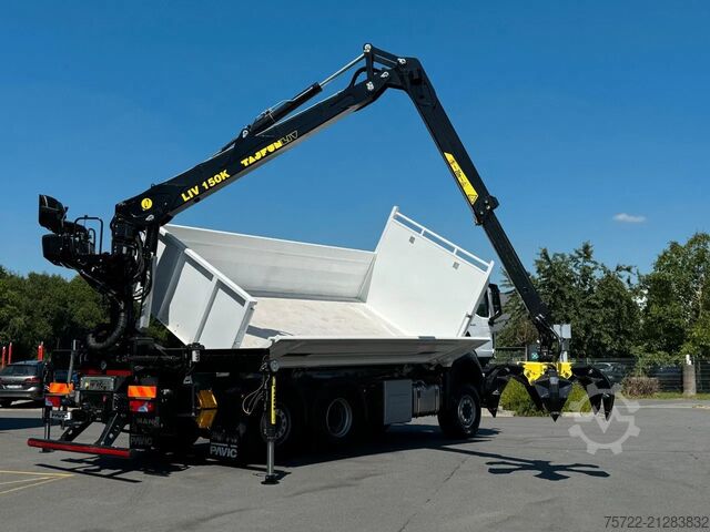 Darus billenőplatós teherautó MAN TGS 28.440 6x4-4 BL 2-Seitenkipper Recycling Kran