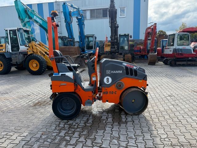 Enkelvoudige trommelwals HAMM HD10 C VT Kombiwalze neues Modell