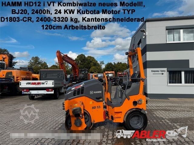 Enkelvoudige trommelwals HAMM HD12i VT Kombiwalze neues Modell