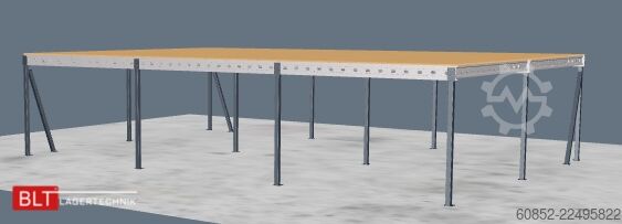 πλατφόρμα αποθήκευσης 10x15m Lagerbühne , Belastung : 500kg/qm Unterkante: 3,0m , ca. 150qm Systembühne