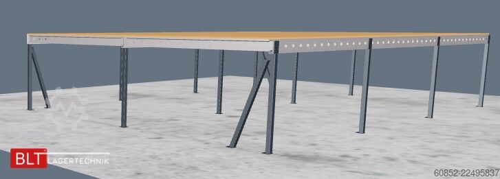 πλατφόρμα αποθήκευσης 10x15m Lagerbühne , Belastung : 500kg/qm Unterkante: 2,5m ,ca. 150qm Systembühne