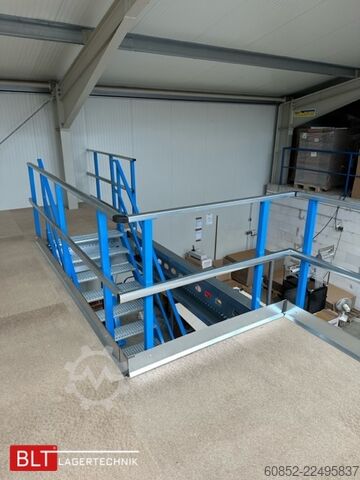 πλατφόρμα αποθήκευσης 10x15m Lagerbühne , Belastung : 500kg/qm Unterkante: 2,5m ,ca. 150qm Systembühne