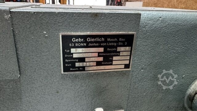 μηχάνημα βιβλιοδεσίας Gierlich P6000