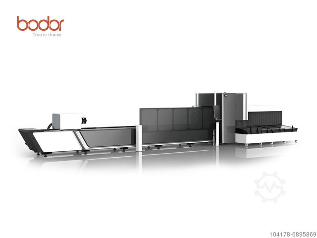 Fiber laser metal tube cutting Bodor T2