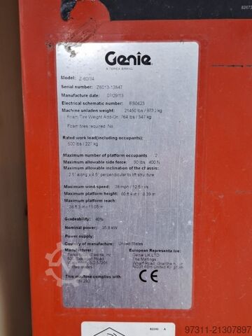 Telescopic work platform Genie Z-60/34