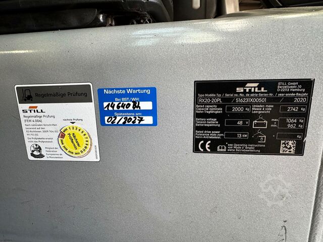 Elektrische heftruck Still RX 20-20PL [ID: 53]
