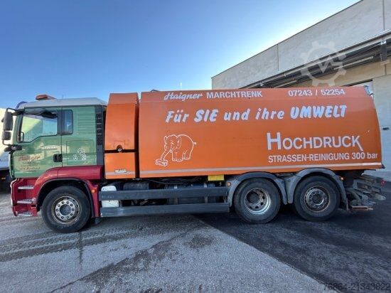 Spezial-LKW MAN TGA 26.440 6X2-2 LL, HOCHDRUCK KEHRMASCHINE 300 BAR,  LENK-LIFTACHSE, VOLL-LUFT, E4