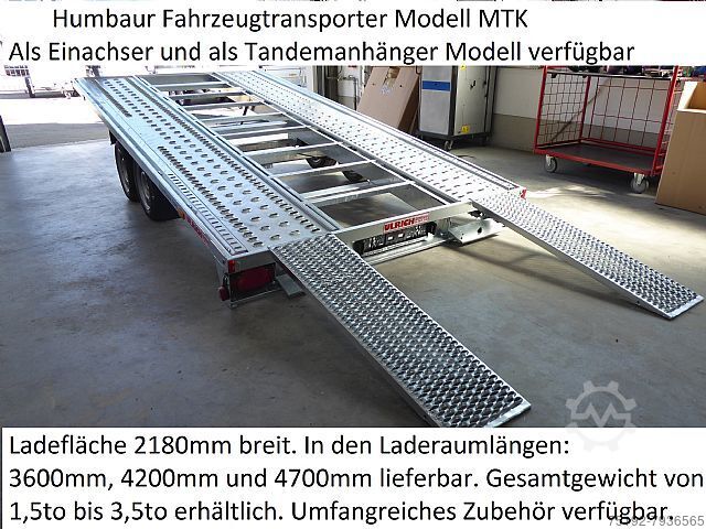 Humbaur MTK304722 Fahrzeugtransporter 3,0to Autotransporter Ladefläche 470 x 218cm