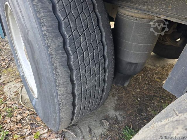 Otevřený návěs s plachtou KRONE Gardine Standard, Plaettenkasten, Liftachse