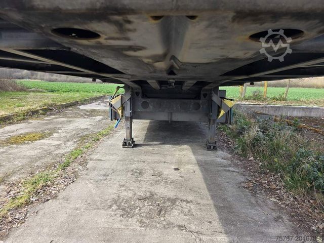 Otevřený návěs s plachtou KRONE Gardine Standard, Plaettenkasten, Liftachse