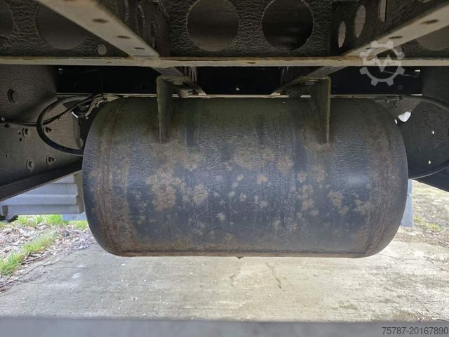 Otevřený návěs s plachtou KRONE Gardine Standard, Plaettenkasten, Liftachse