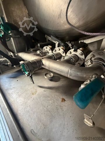 Tanker yarı römork SCHRADER D/NRW/0341, Edelstahl 5 x 5000Liter